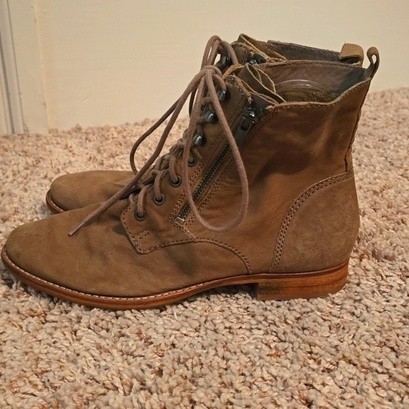 Womens Sam Edelman Tan Lace-Up Boots Size 8.5**see Description** (0718) - Picture 3 of 14